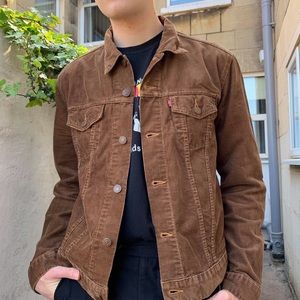 levis brown jean jacket